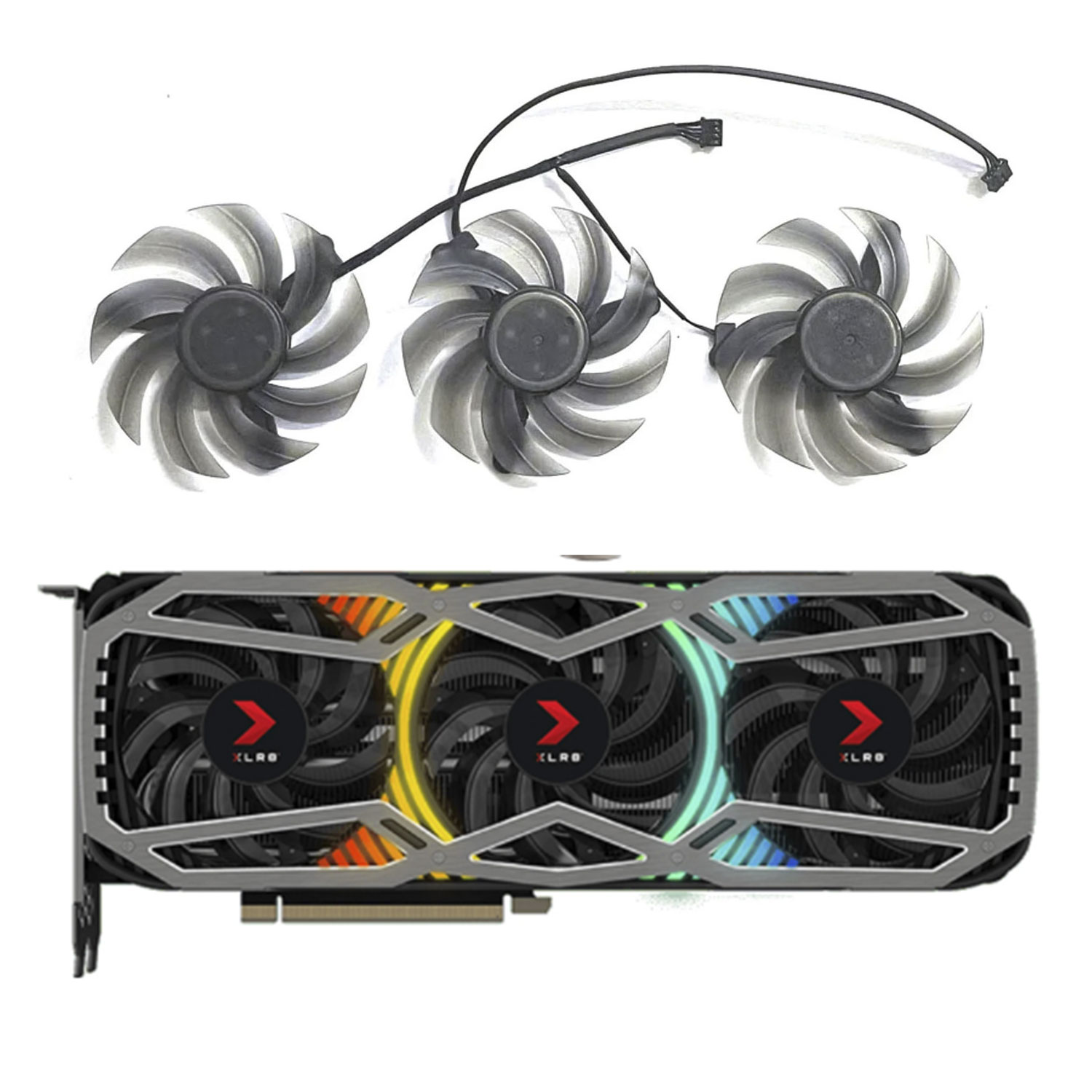 Rtx 3090 24Gb Graphics Card - 82MM FD8015U12D Voor PNY RTX 3070