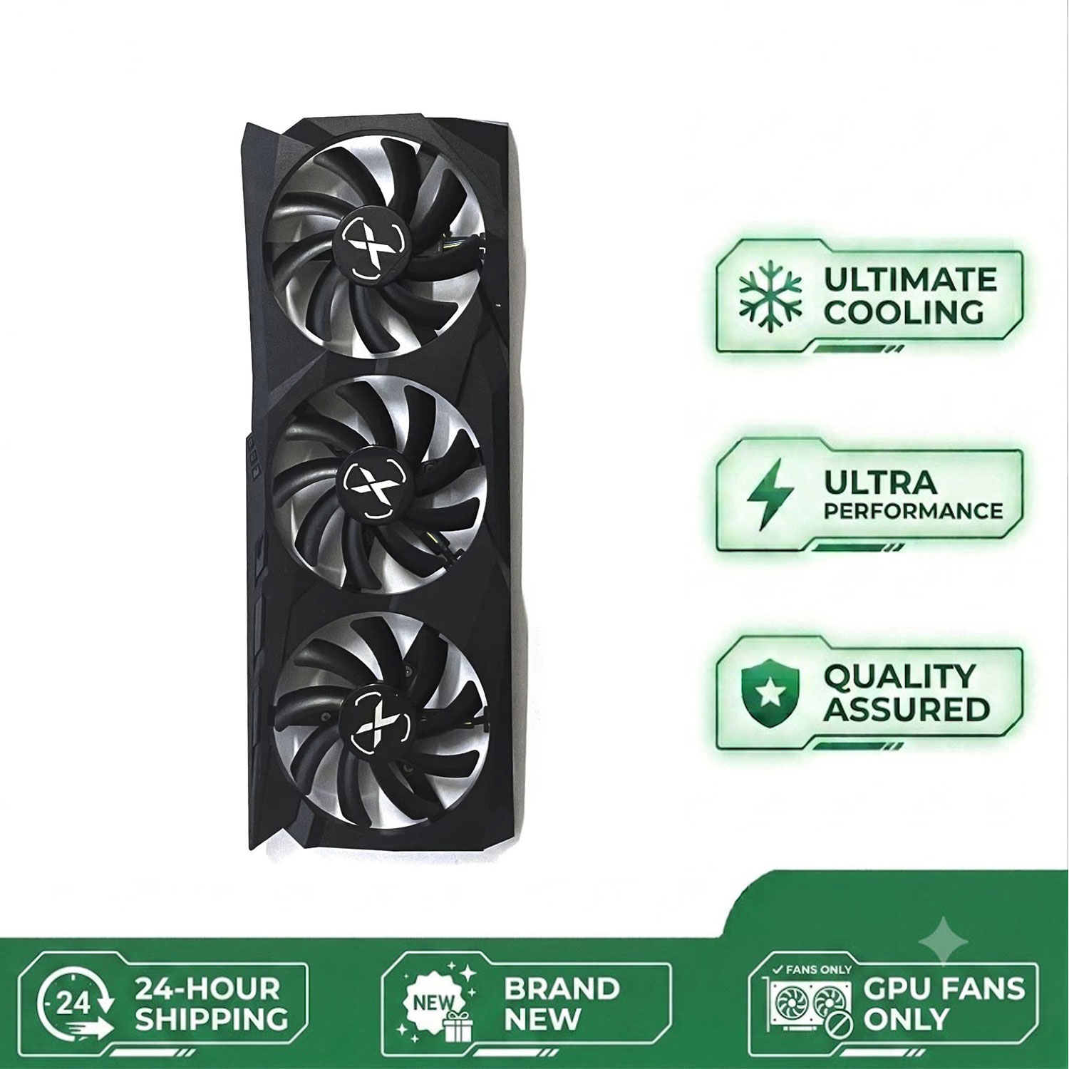 Rx 6700 Xt 12Gb Graphics Card - Originele 85MM 4-pins T129215SU DC 12V