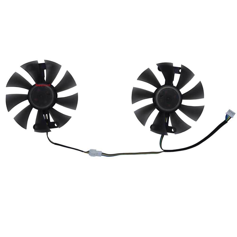 2 Stks/set, Videokaartventilat - Rx 580 8Gb 2048Sp Gpu recensie en prijs