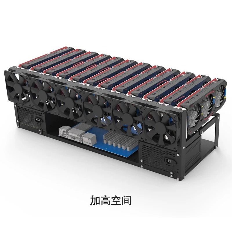 12 GPU Mining Rig Frame Open A - 12 Gpu Open Air Frame Case recensie en prijs